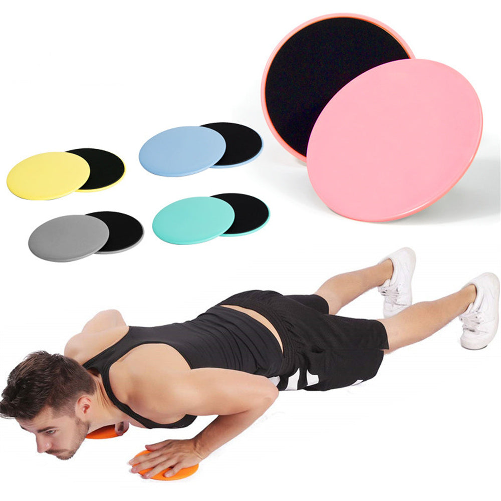 2 Yoga Sliders for Core Muscle Training Equipment