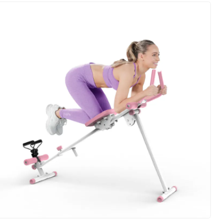 4-in-1 Ab Workout Exercise Equipment Rowing Machine Leg Press Machine Ab Glider Machine Roman Chair Fitness Equipment For Ab Workout Core Strength Training