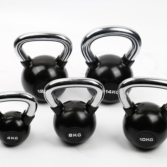 Black Coated Kettlebell 4/8/10/16/24KG for Home Gym