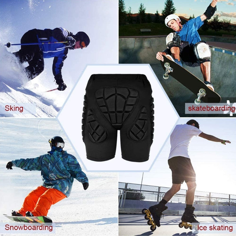 3D EVA Protective Snowboard Ski Shorts for Teens & Adults