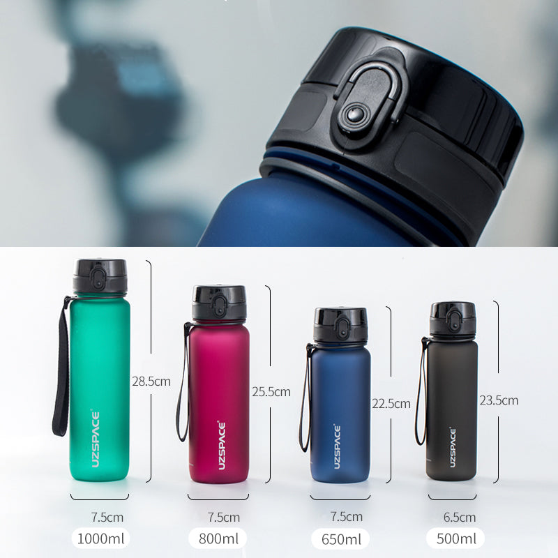 Uzspace Portable Leakproof Tritan Water Bottle (500/1000ml)